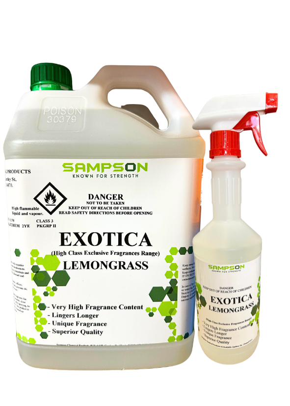Sampson Exotica Lemongrass Air Freshener Ultimate Cleaning Products 8175