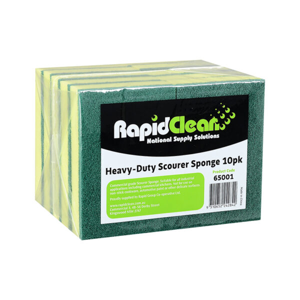 RapidClean Heavy Duty Scourer Sponge 10 Pack