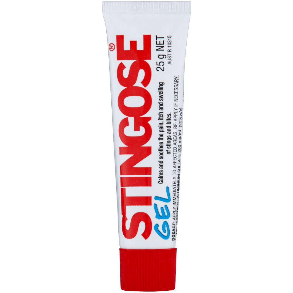 Stingose gel insect bite relief, 25g tube
