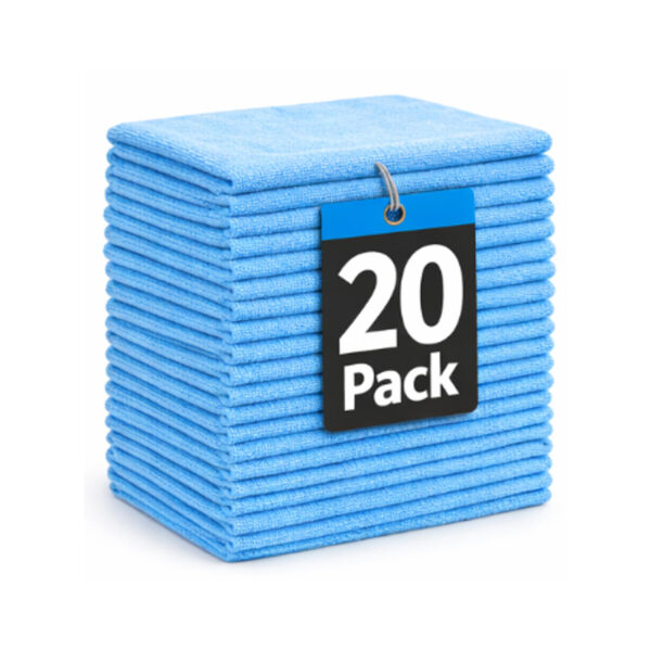 Diversey Taski Microfibre Cloths 20 Pack Blue