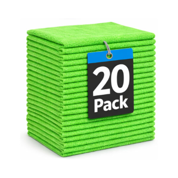 Diversey Taski Microfibre Cloths 20 Pack Green