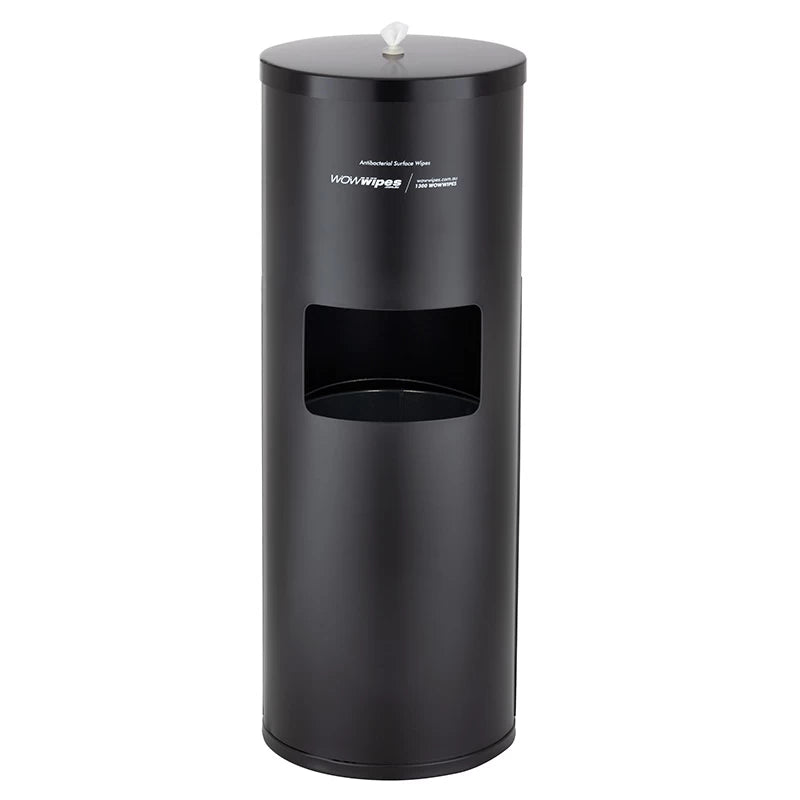 Wow Wipes Matte Black Free Standing Dispenser