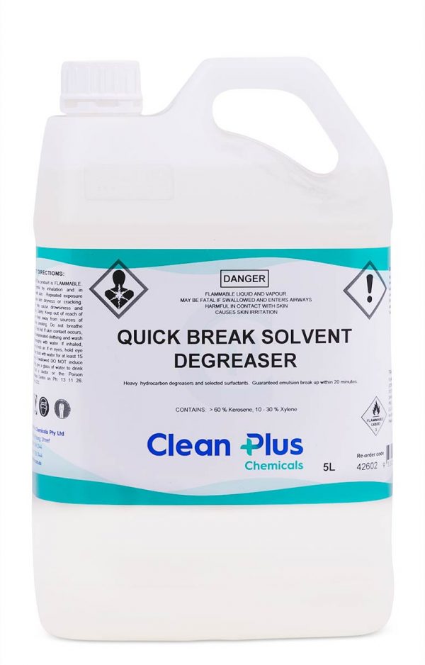 Clean Plus Quick Break Solvent Degreaser 5l