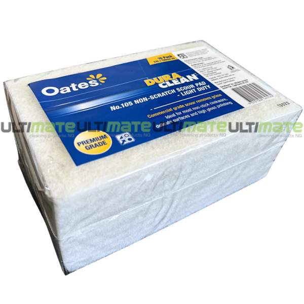 Duraclean Non Scour Scour Pad White Each