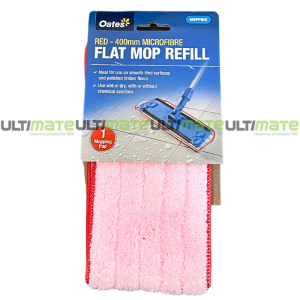 Oates Ultra Flat Mop Refill 400mm Red Each