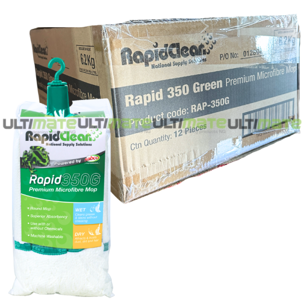 Rapidclean Microfibre Mop Green Carton