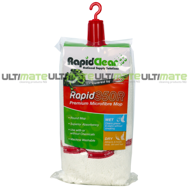 Rapidclean Microfibre Mop Head Red